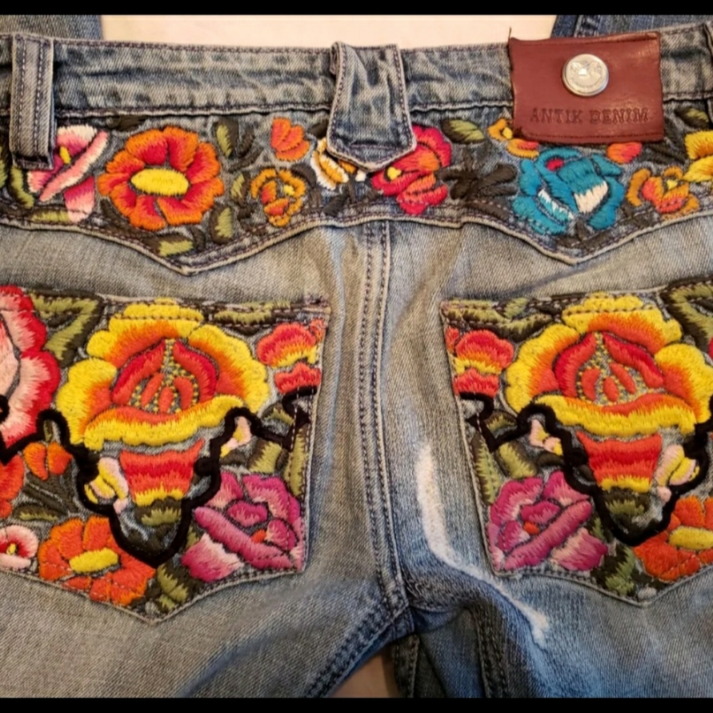 Antik Fawcett Flower Vintage Jeans
